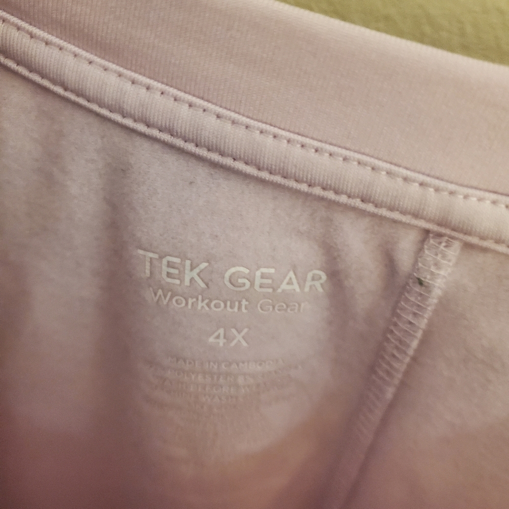Tek Gear Workout Wear Sweatshirt Pink Size 4X - Picture 3 of 4